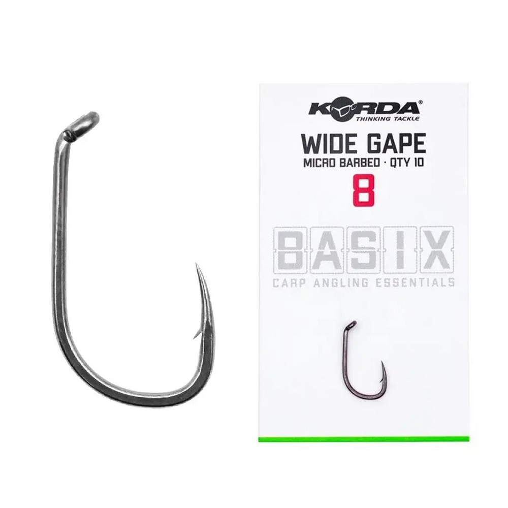 KORDA BASIX WIDE GAPE MICRO BARBED Nº 8 KBX004