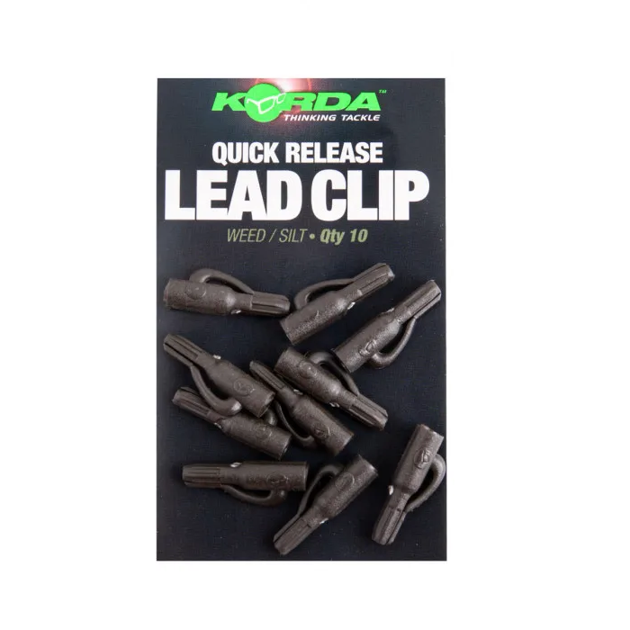 KORDA QUICK RELEASE LEAD CLIPS WEED QTY 10 KQRWS