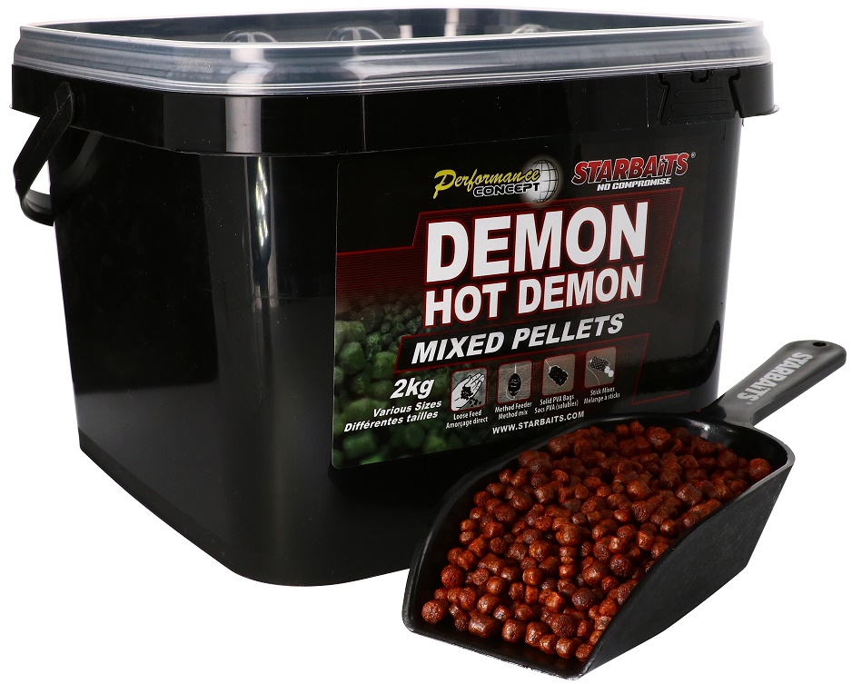 Starbaits Pelety Hot Demon Mixed 2 Kg