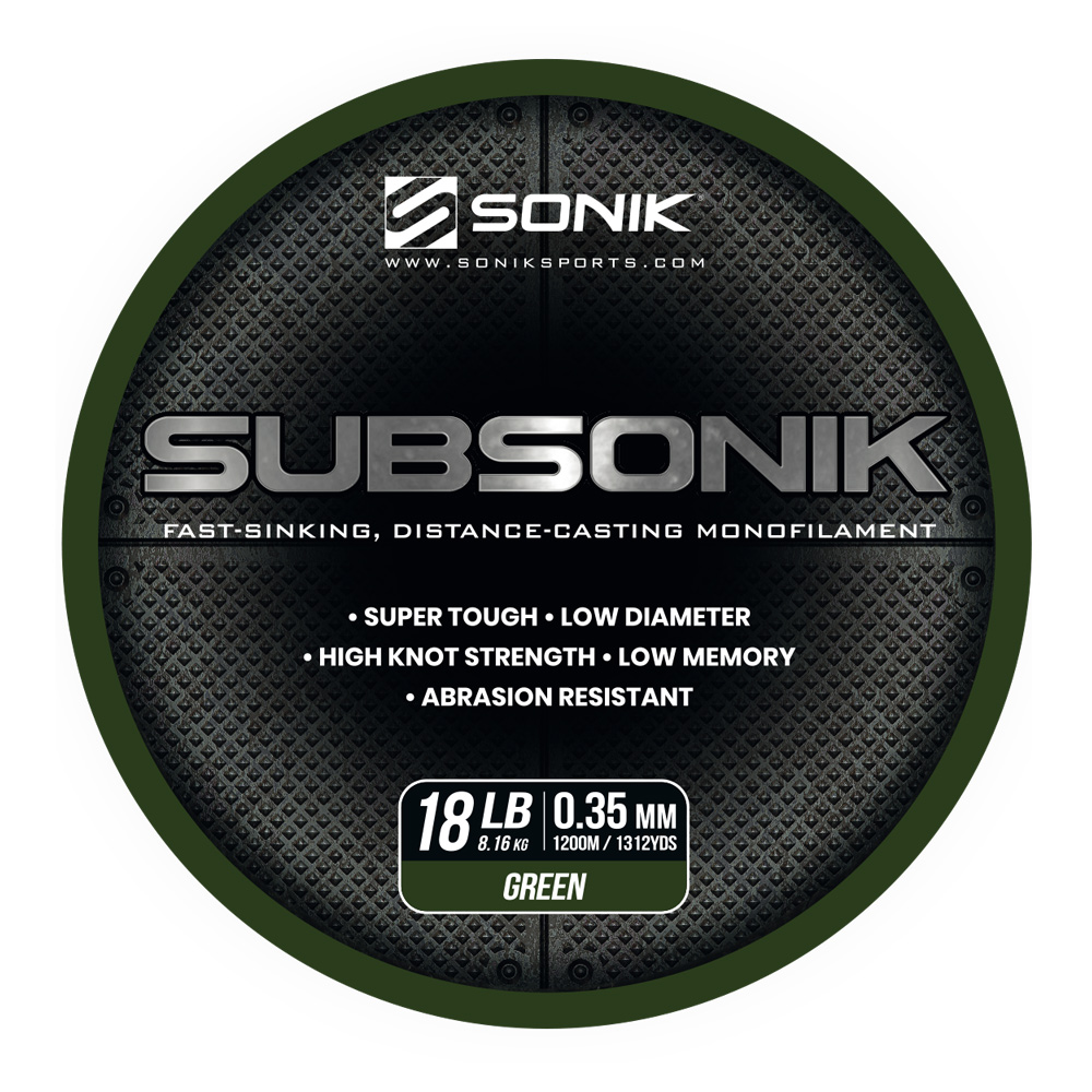 SONIK SUBSONIK GREEN 18LB 1200M (0.35mm)
