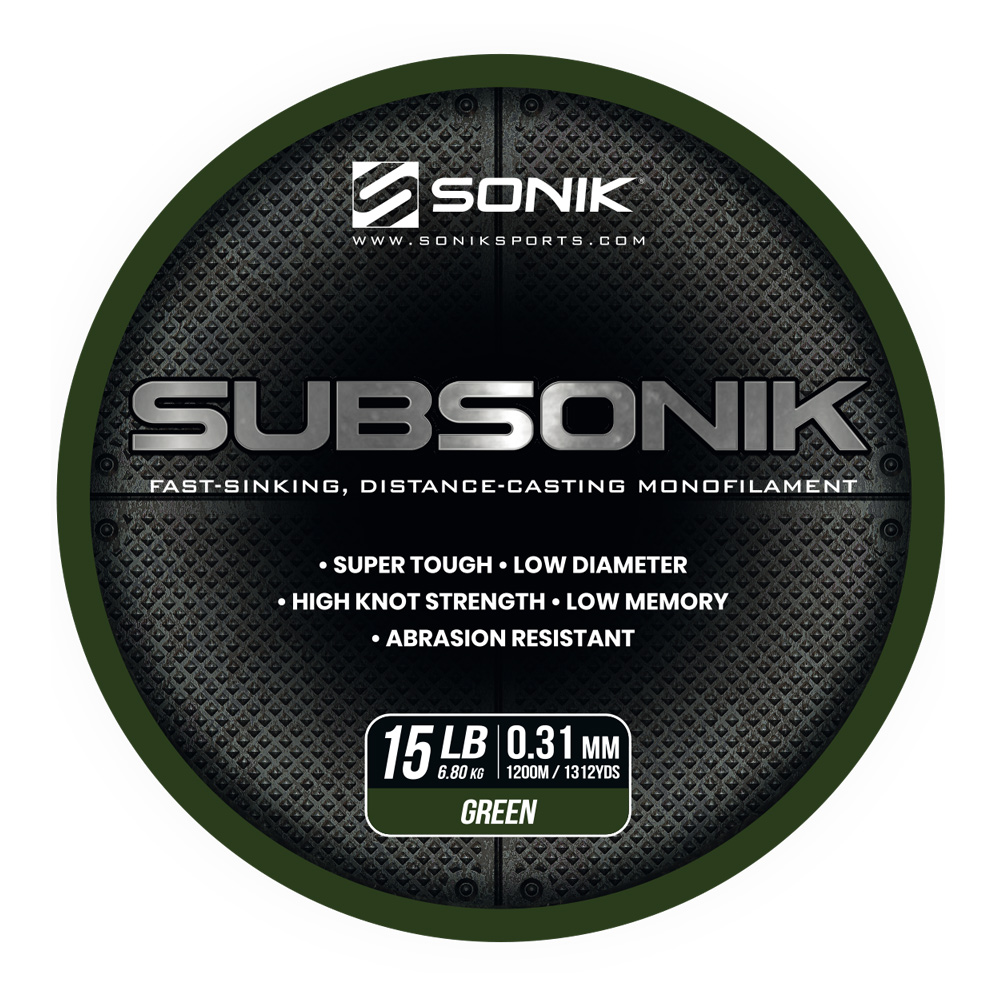 SONIK SUBSONIK GREEN 15LB 1200M (0.31mm)