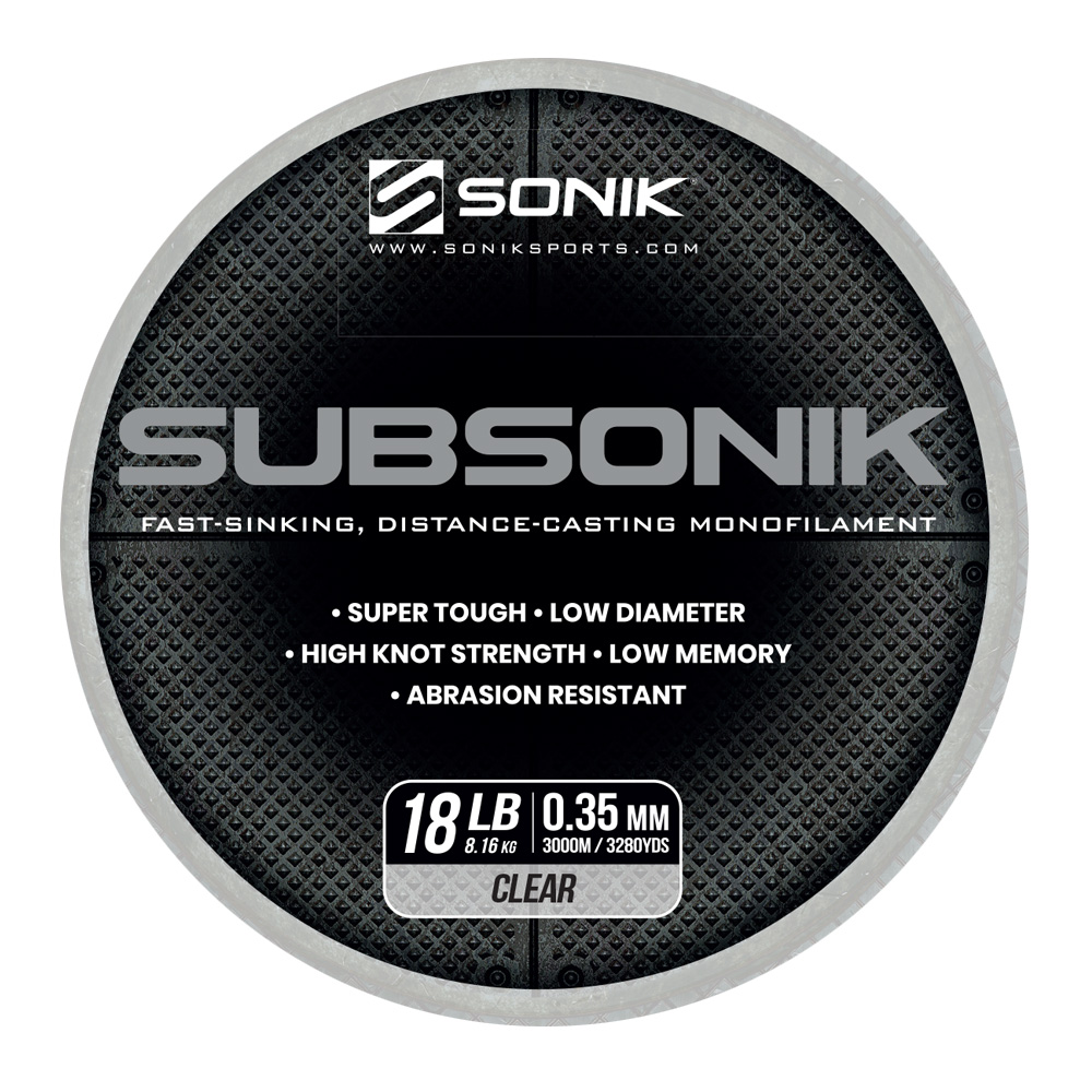SONIK SUBSONIK CLEAR 18LB 3000M 0.35mm