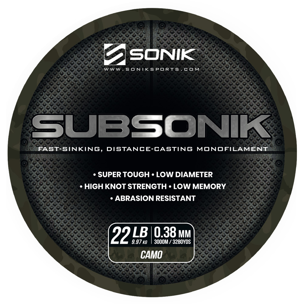 SONIK SUBSONIK CAMO 22LB 3000M 0.38mm