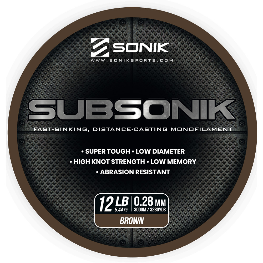 SONIK SUBSONIK BROWN 12LB 3000M 0.28mm