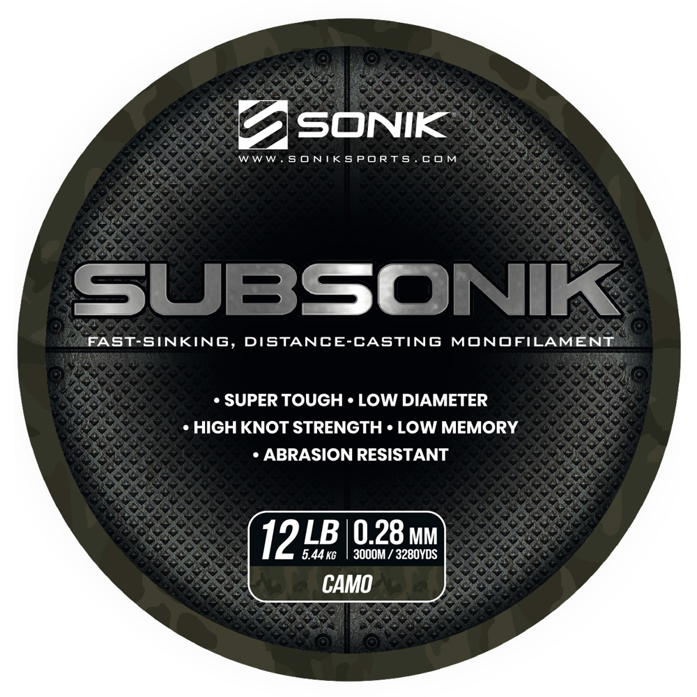 SONIK SUBSONIK CAMO 12LB 3000M 0.28mm