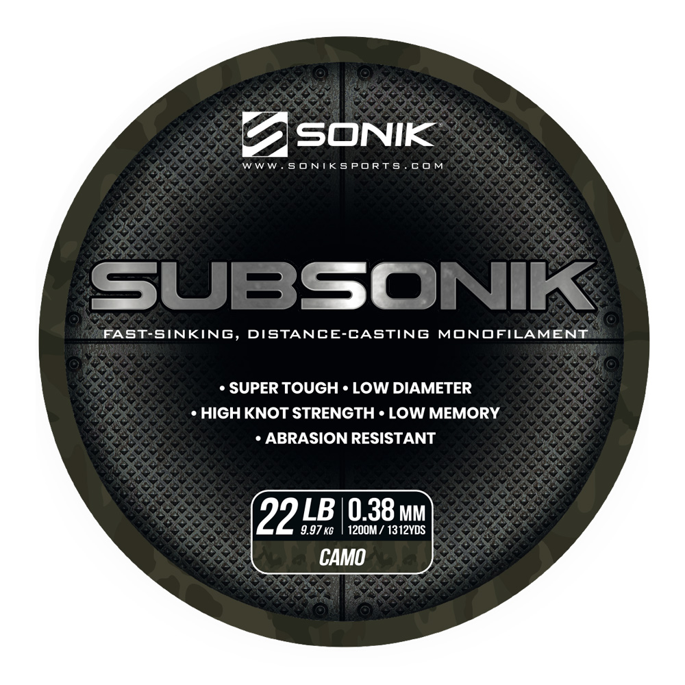 SONIK SUBSONIK CAMO 22LB 1200M 0.38mm