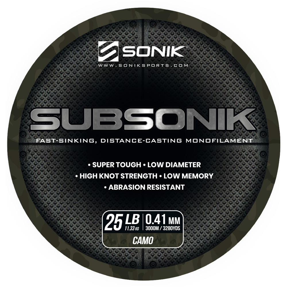 SONIK SUBSONIK CAMO 25LB 3000M 0.41mm