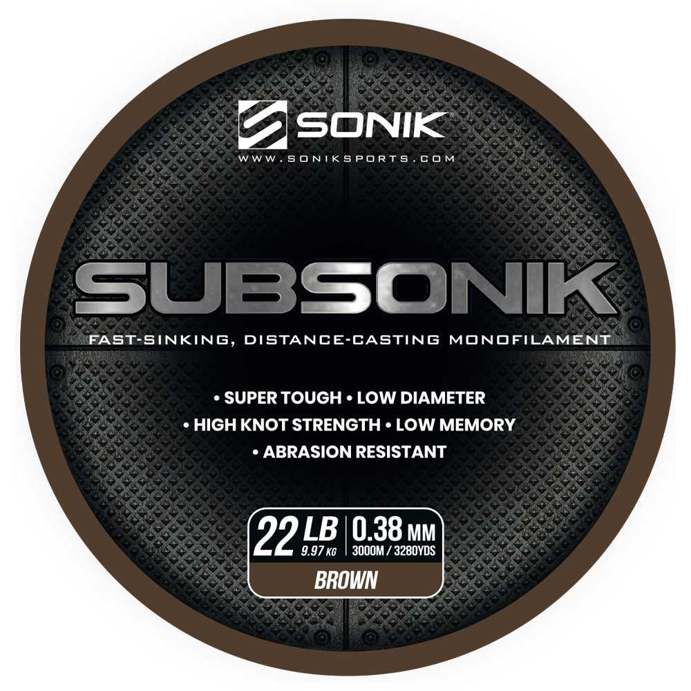 SONIK SUBSONIK BROWN 22LB 3000M 0.38mm