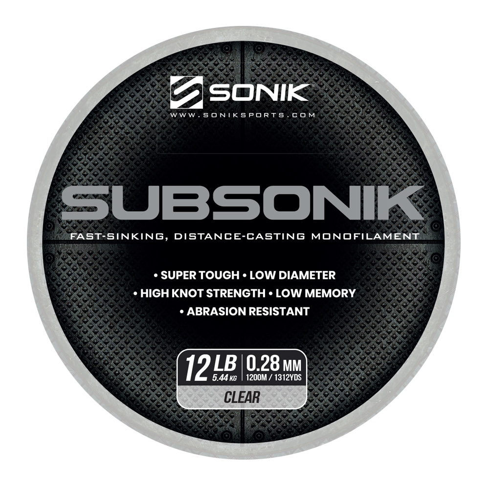 SONIK SUBSONIK CLEAR 12LB 1200M 0.28mm