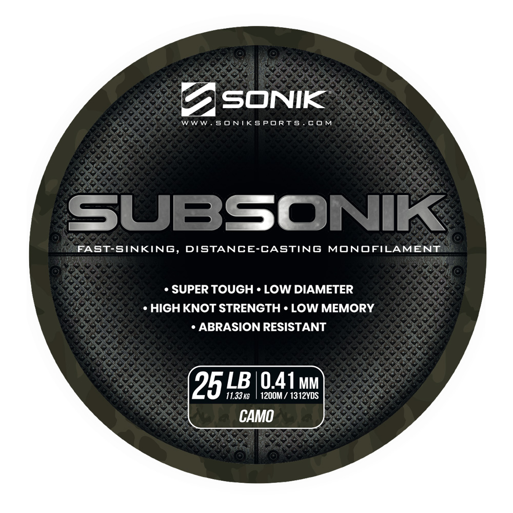 SONIK SUBSONIK CAMO 25LB 1200M 0.41mm