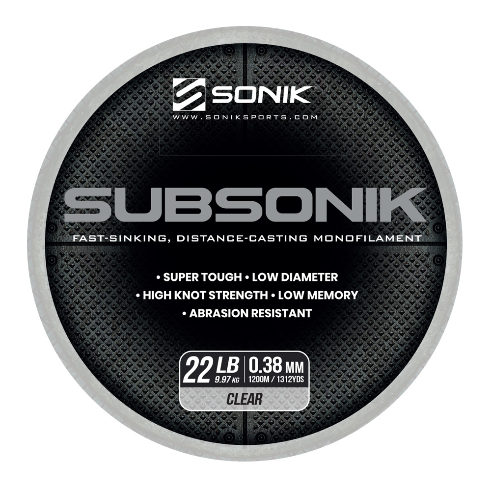 SONIK SUBSONIK CLEAR 22LB 1200M 0.38mm