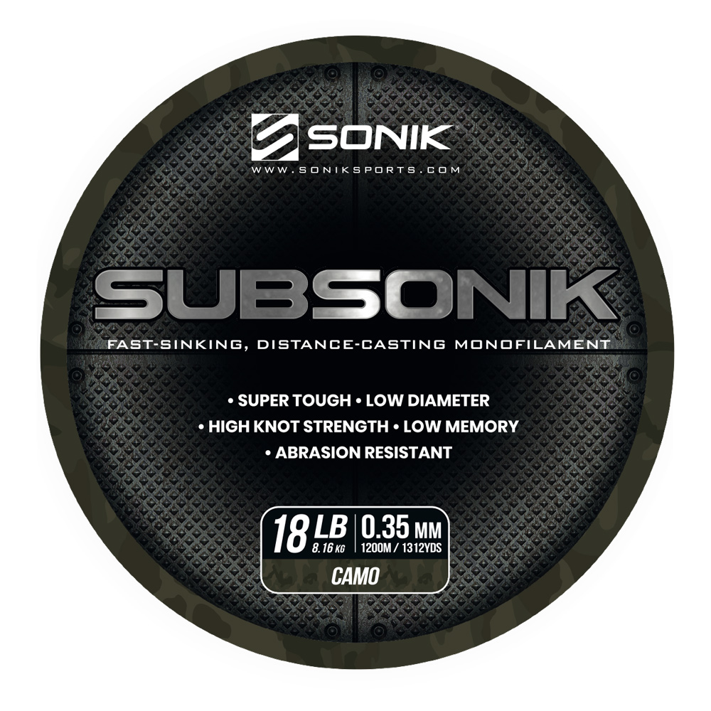SONIK SUBSONIK CAMO 18LB 1200M 0.35mm
