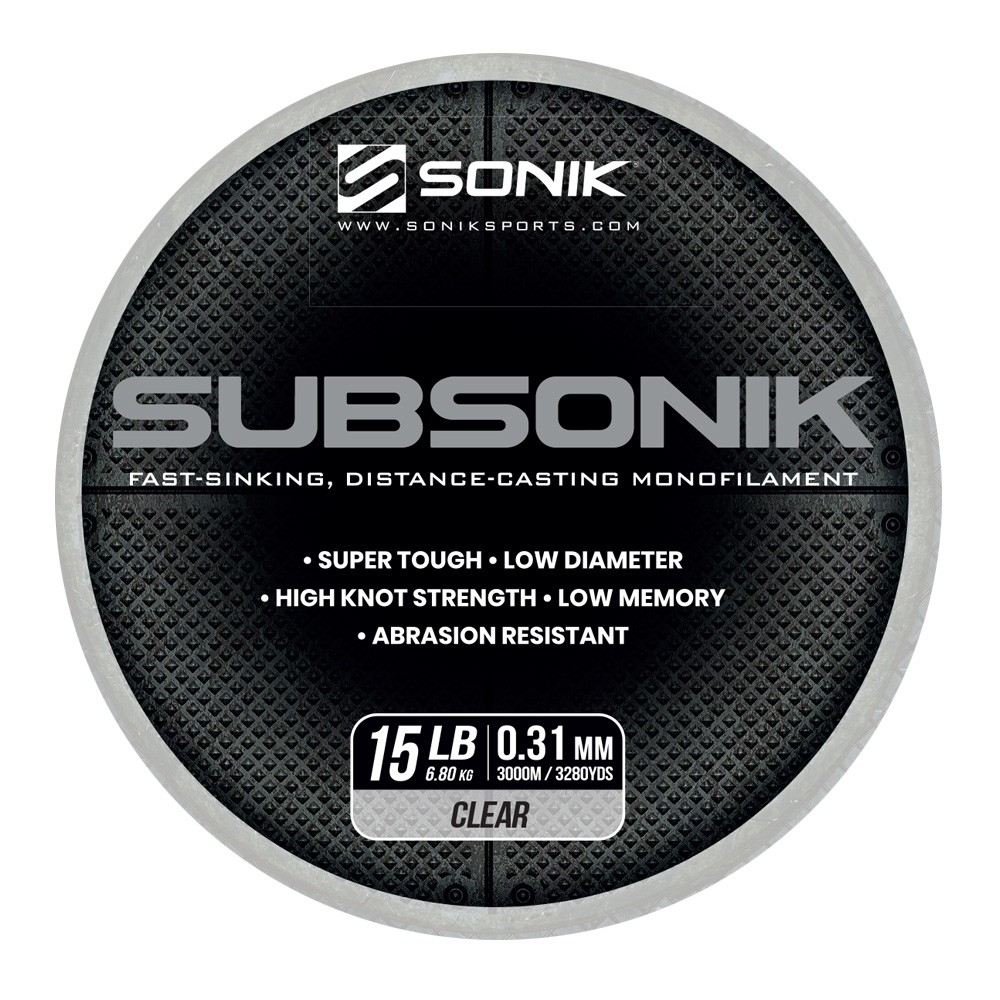 SONIK SUBSONIK CLEAR 15LB 3000M 0.31mm