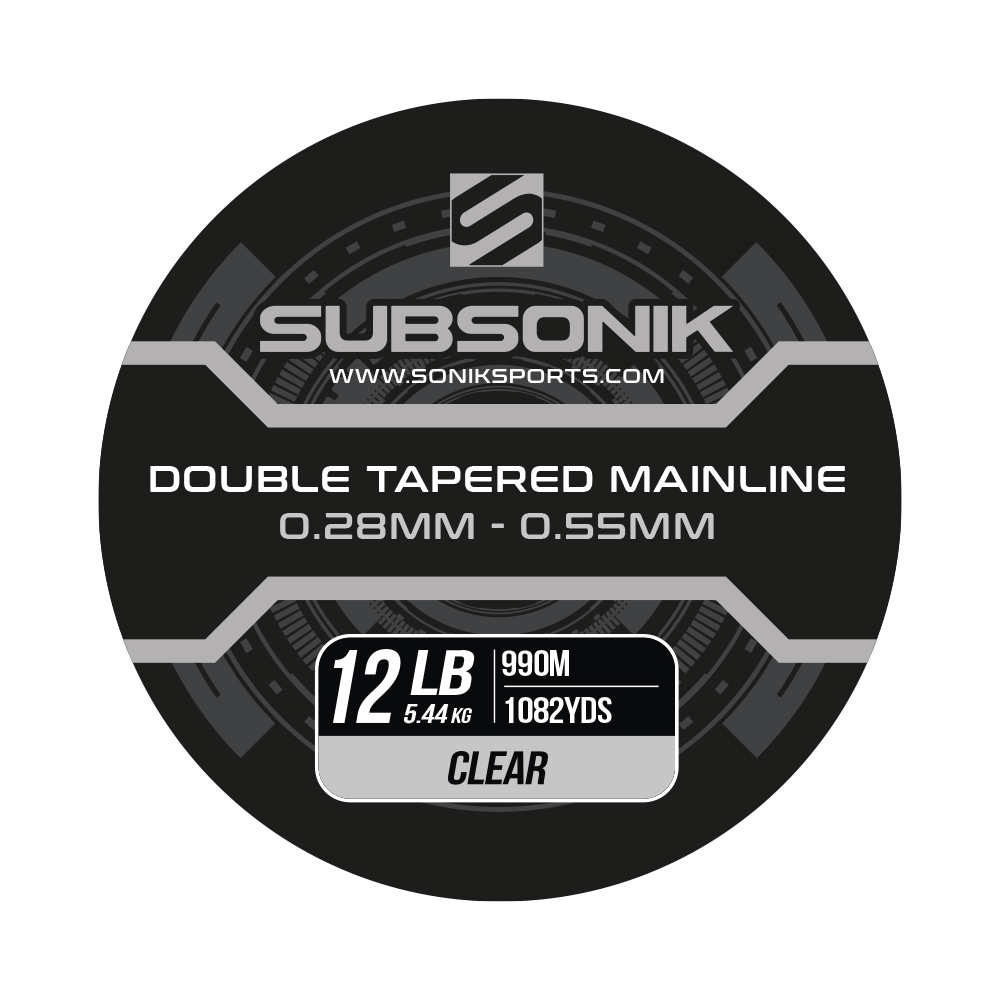 SONIK SUBSONIK DOBLE TAPERED MAIN LINE CLEAR 12LB 990M