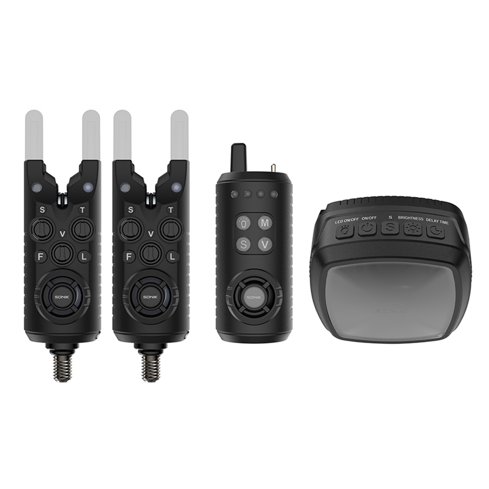 SONIK GIZMO2 ALARM SET 2+1 + BIVVY LAMP