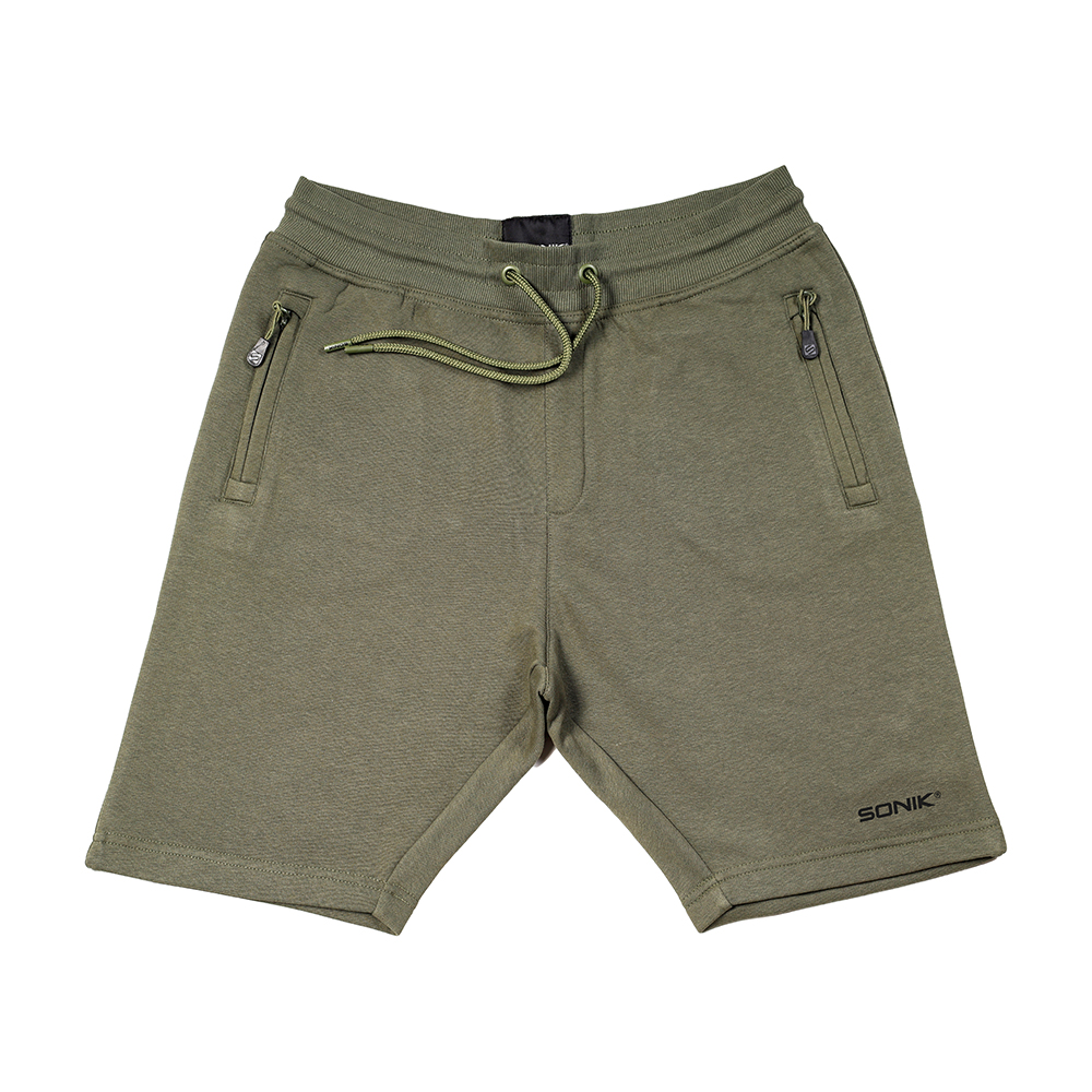 SONIK GREEN FLEECE SHORTS -XL