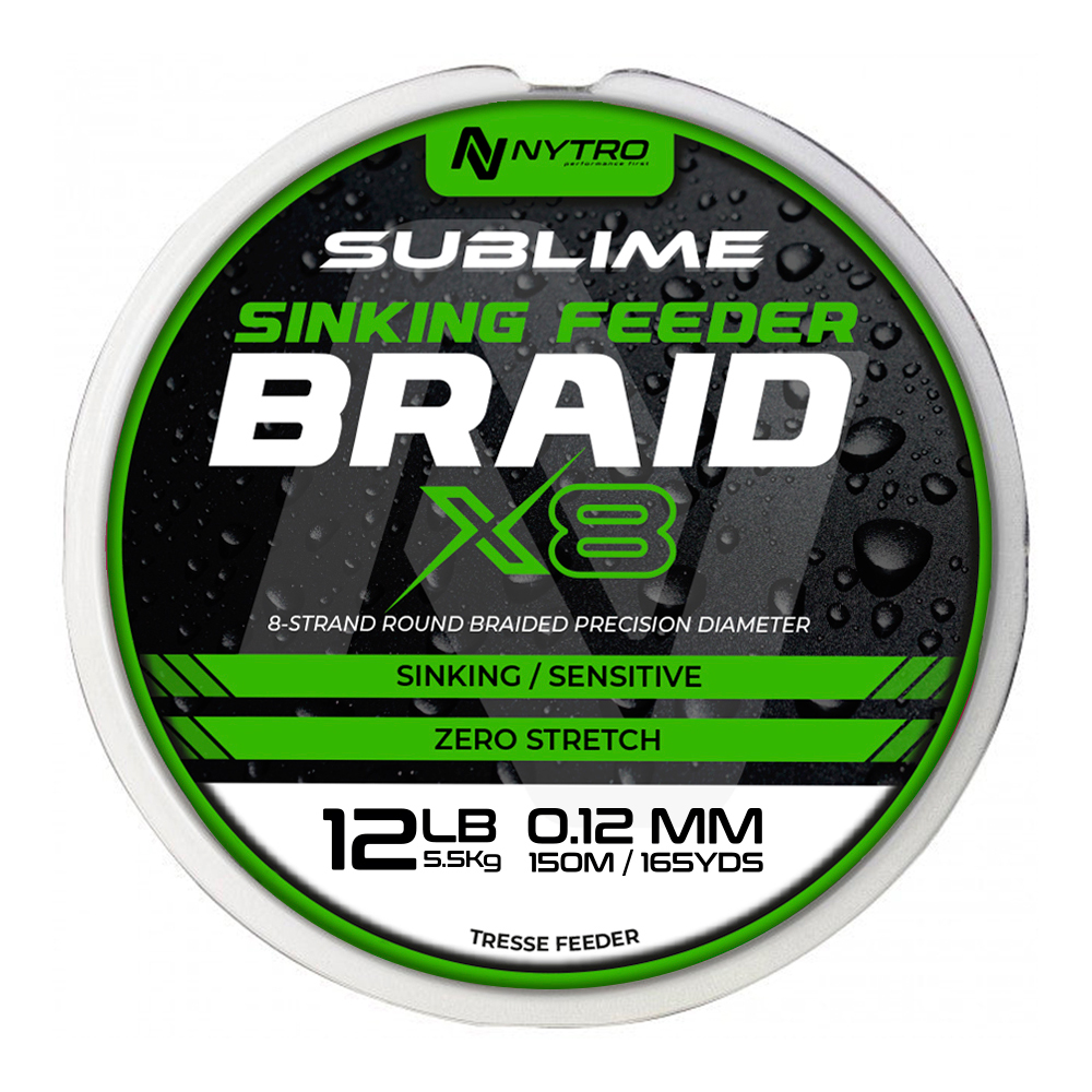 NYTRO SUBLIME X8 SINKING FEEDER BRAID 0,08