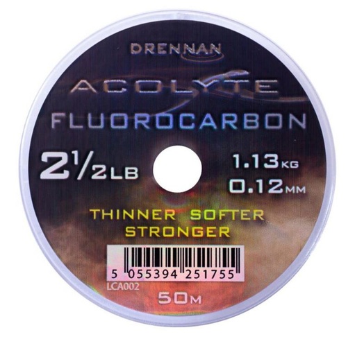 [LCA002] Hilo Drennan Acolyte Fluorocarbon 2½lb 0.12