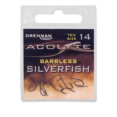 [HSA0414] ANZUELO DRENNAN Acolyte Silverfish Barbless 14