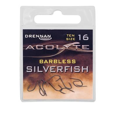 [HSA0416] ANZUELO DRENNAN Acolyte Silverfish Barbless 16