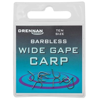 [HSWGCB010] ANZUELO DRENNAN Barbless Wide Gape Carp 10