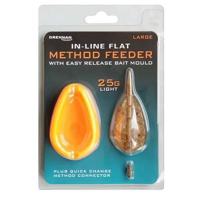 [TFFFBL25] Feeder drennan Flat  & Con molde Large 25g