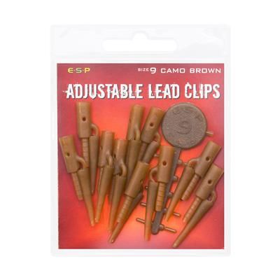 [ETALCL009CO] ESP Adj LeadClip-CamoBrown