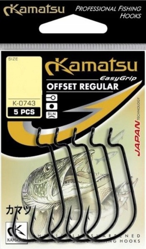 [516300301] ANZUELO KAMATSU OFFSET REGULAR 1 BLNR BOLSA 5PCS