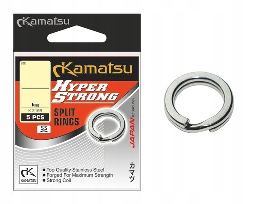 [580200060] HYPER STRONG SPLIT RINGS K-2199 STAINLESS STEEL 6M