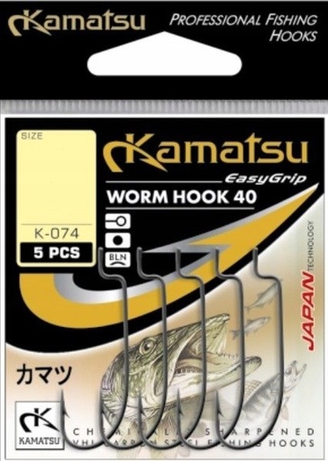 [513800340] ANZUELO KAMATSU WORM ANZUELO 40 4/0BLNR