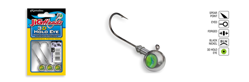 [416060016] JIGHEAD 3D HOLO EYE 6/0-16g BLN OP.3PCS KAMATSU