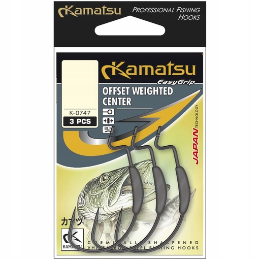 [516500330] ANZUELO KAMATSU OFFSET WEIGHTED CENTER K-0747 3/0BLNR