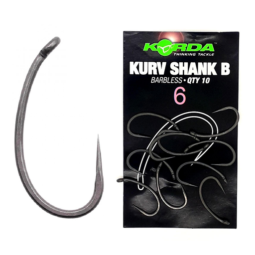 [KKSB6] ANZUELO KORDA KURV SHANK B Nº 6 KKSB6