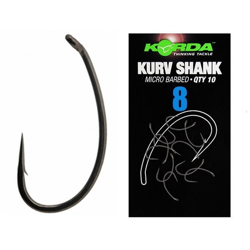 [KKS8] ANZUELO KORDA KURV SHANK Nº 8 KKS8