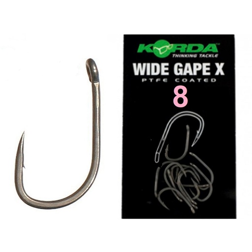 [KWGX8] ANZUELO KORDA WIDE GAPE X Nº 8 KWGX8