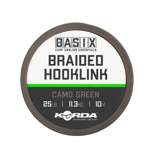 [KBX013] KORDA BASIX BRAIDED hilo para anzuelo CAMO GREEN 25LB 11.3HG 10M KBX013