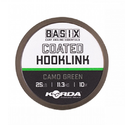 [KBX011] KORDA BASIX COATED hilo para anzuelo 25LB 11.3KG 10M KBX011