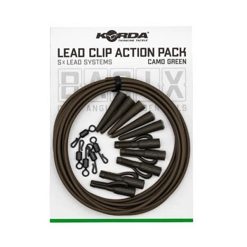 [KBX021] KORDA BASIX LEAD CLIP ACTION PACK (CAMO GREEN) KBX021