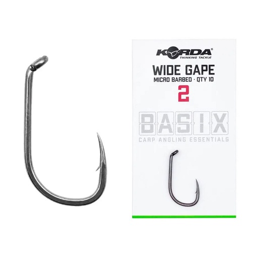 [KBX026] KORDA BASIX WIDE GAPE MICRO BARBED Nº 2 KBX026
