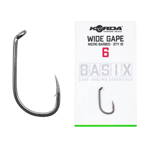 [KBX003] KORDA BASIX WIDE GAPE MICRO BARBED Nº 6 KBX003