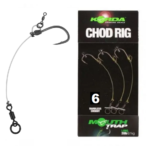 [KCR021] KORDA CHOD RIG LONG  TAMAÑO 6 KCR021