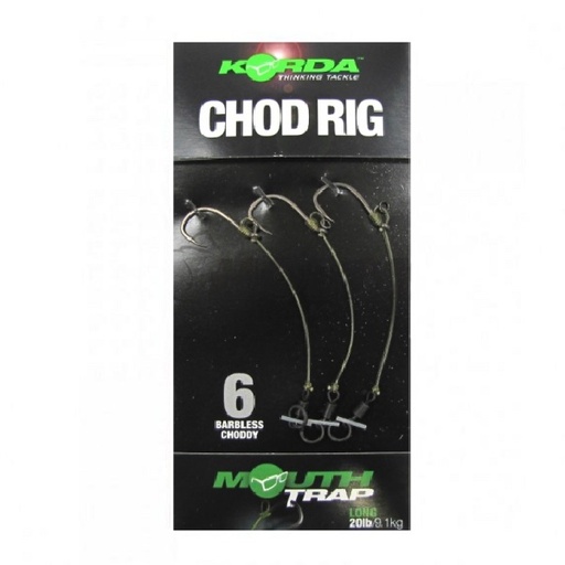 [KCR029] KORDA CHOD RIG LONG Anzuelo sin muerte TAMAÑO 6 KCR029