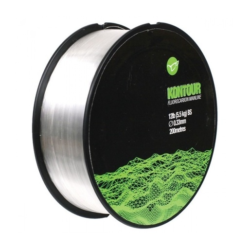 [KFC12] KORDA KONTOUR FLUOROCARBON MAINLINE 200m 5,5Kg KFC12