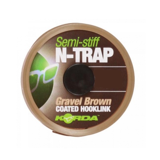 [KNT14] KORDA N-TRAP SEMI STIFF GRAVEL BROWN 20Lb 20m KNT14