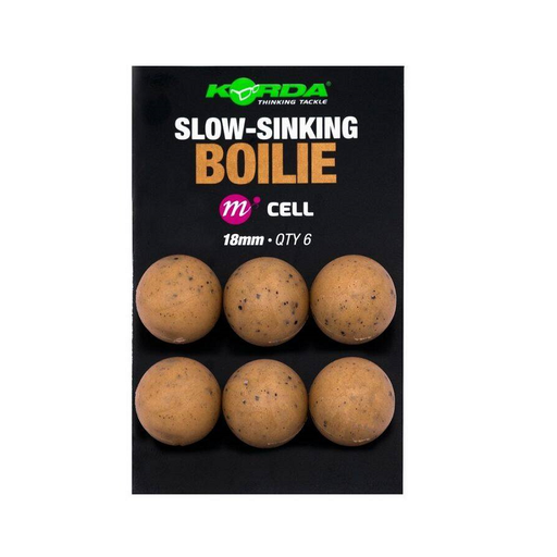 [KPB52] KORDA SLOW SINKING BOILIE CELL 18MM QTY6 KPB52