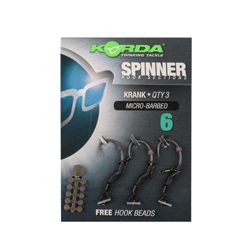 [KRC127] KORDA SPINNER ANZUELO SECTIONS KRANK TAMAÑO 6 KCR127