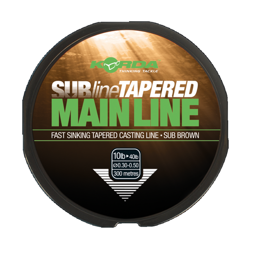 [KTM30] KORDA SUBLINE TAPERED MAINLINE BROWM 0,30-0,50mm KTM30