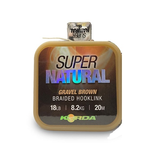 [KSNB25] KORDA SUPER NATURAL GRAVEL BROWN 25LB 20M KSNB25