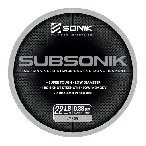 [RC0034] SONIK SUBSONIK CLEAR 22LB 1200M 0.38mm