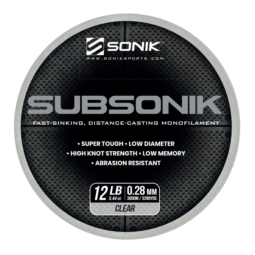 SONIK SUBSONIK CLEAR 12LB 3000M 0.28mm